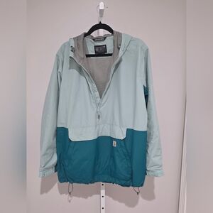 Carharrt Womens Plus 1x (16w-18w) Rain Defender Loose Fit Rain Jacket